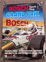 Lot of 3 identical Bosch Grand Prix posters