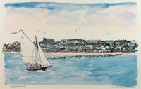 Robert Kennedy 'A View of Hyannis Port' Lithograph