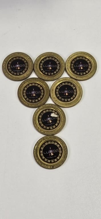 7 each Luxor Casino Gaming Coins