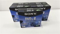 (5) Boxes of New Sony DVD+R, each box contains 10