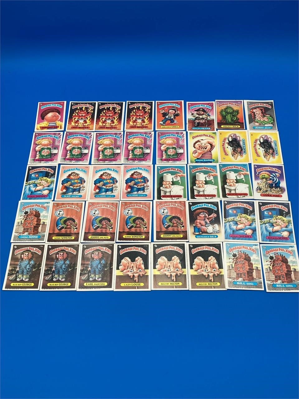 Forty Garbage Pail Kids Cards
