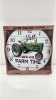 New 13" Wood Clock "Y'all are on Farm Time"