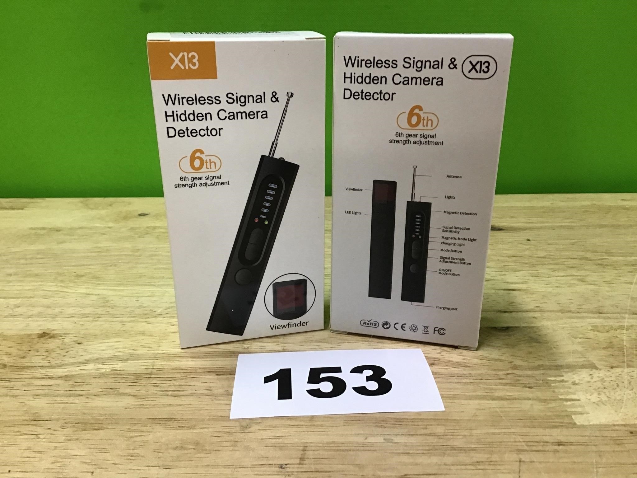 Wireless Signal & Hidden Camera Detector lot of 2