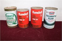 Kendall & Quaker State Oil Cans / Full