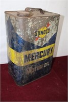 Sunoco Mercury Motor Oil Tin