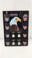 (12) Excellency Windproof Oil Lighters w/ Display