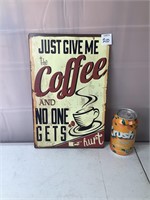 Coffee Metal Sign