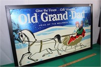 Old Grand Dad Distillery  Framed Cardboard Sign