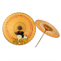 Pair of Japanese Hand-Painted Parasols