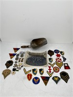 Lot of Vtg WWI & WWII US Military Collectibles