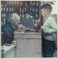 Norman Rockwell 'Watchmaker of Switzerland' Lithog