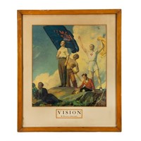 William J Edmondson 'Vision' Hand-Lithograph Print