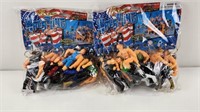 (2) Packs of Wrestling Figures Key Chains (12 in