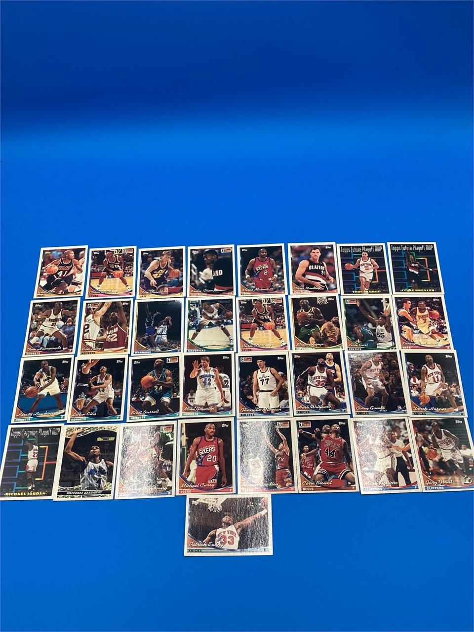 Set Of Thirty Three NBA Trading Cards