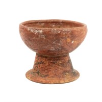 Pre-Columbian Narino Footed Pottery Bowl