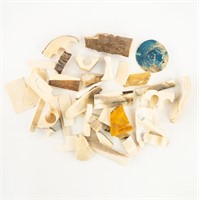 Collection of Woolly Mammoth Ivory Scraps