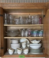 Upper contents of Right cabinet Noritake China
