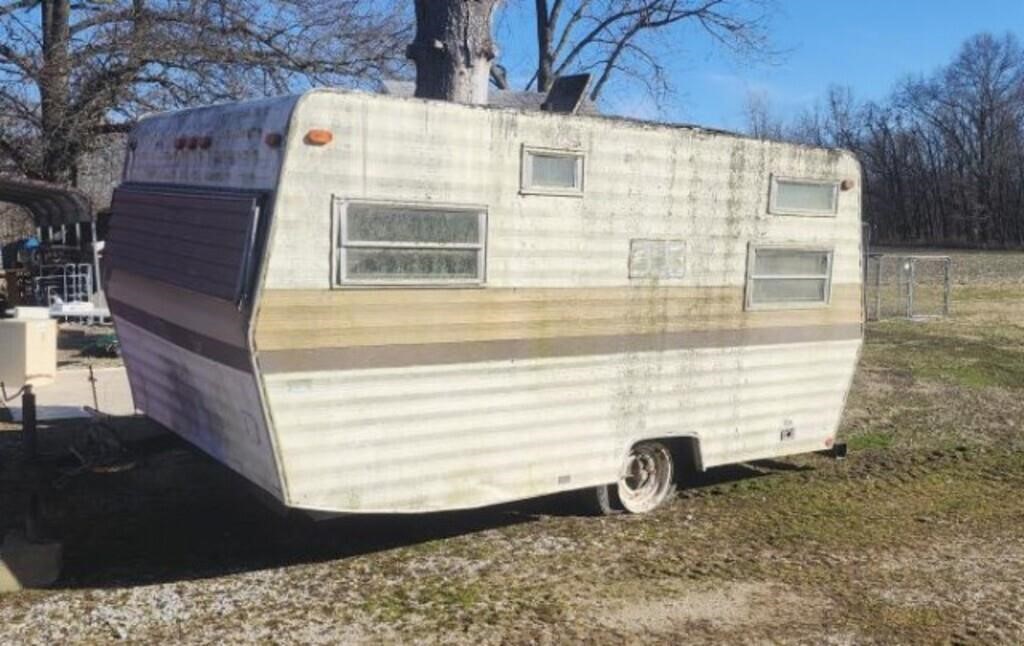 14'  single axle camper GUY used it for hay