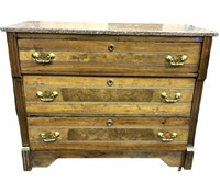 East Lake Victorian Dresser with Marble Top