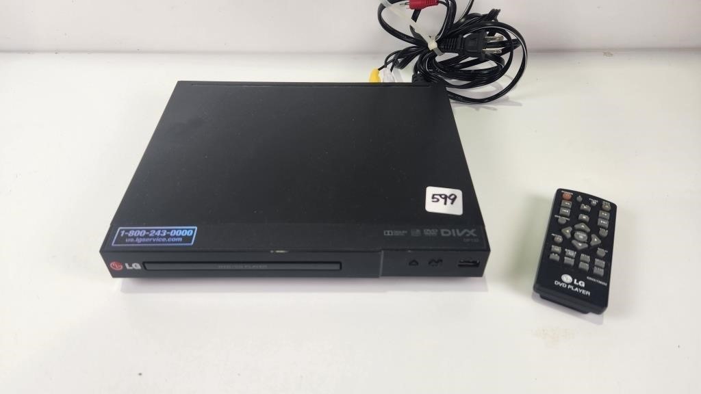 LG DVD Player DP132, untested