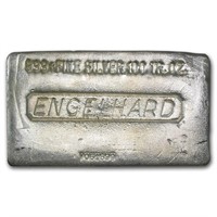 100 Oz Silver Bar - Engelhard (poured)