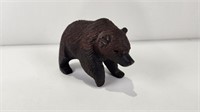 Hand Carved Wood Bear, heavy maybe Walnut) 7" x