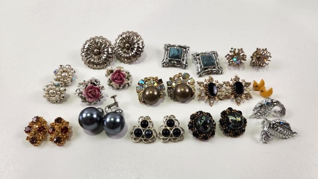 Assortment of Fashion Earrings, Vintage & Modern