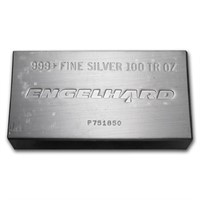 100 Oz Silver Bar Engelhard