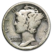 90% Silver Mercury Dime $50 Avg Circ