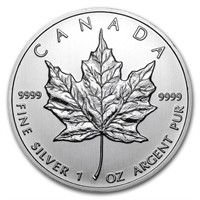 2012 Canada 1 Oz Silver Maple Leaf Bu