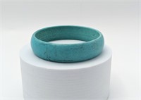 Solid Stone Turquoise Bangle Bracelet