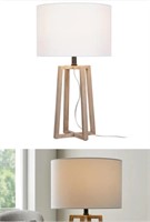 Hampton Bay Walnut Wood Table Lamp Model 24125-000