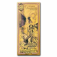 50 Wyoming Goldback - Aurum Gold Foil Note (24k)