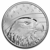 1 Oz Modern Patriotic Silver Round