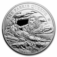 2023 5oz Silver Faerie Queene Una & The Lion Proof