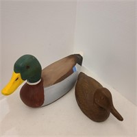 Vintage Wooden Duck Figures