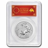 2023 Aus 1oz Platinum Lunar Rabbit Ms-70 Pcgs