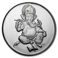 1 Oz Silver Round - Ganesha