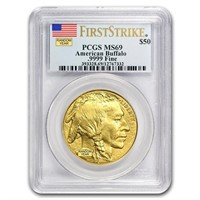 1 Oz Gold Buffalo Ms-69 Pcgs (random Year)