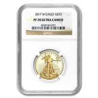 2017-w 1/2 Oz Proof American Gold Eagle Pf-70 Ngc