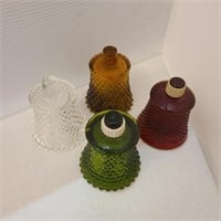 Vintage Glass Votive Candle Holders set of 4