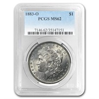 1883-o Morgan Dollar Ms-62 Pcgs