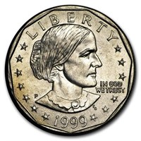 1999-p Susan B. Anthony Dollar Bu