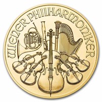 2022 Austria 1/2 Oz Gold Philharmonic Bu