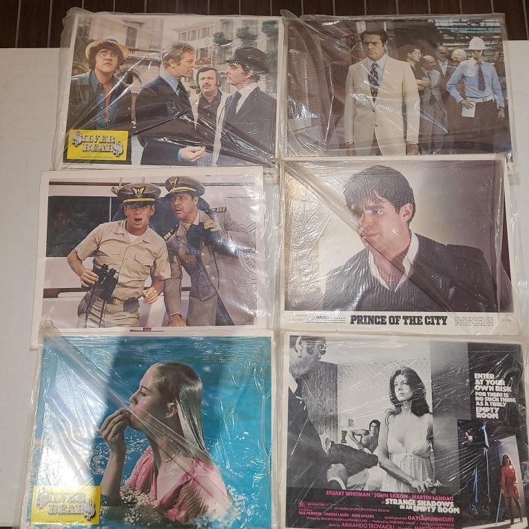 Movie Theater Lobby Cards 6 sets (of 8)