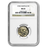 1938-d Buffalo Nickel Ms-65 Ngc