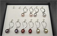 Sterling silver and Freshwater Pearl Earrings