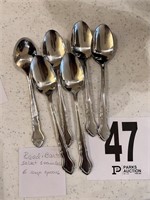 Reed & Barton Select Stainless 6 Soup Spoons(Den)