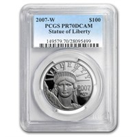 2007-w 1oz Pf American Platinum Eagle Pr-70pcgs