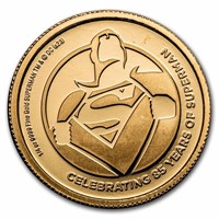 2023 Niue 1/4 Oz Gold Coin $25 Superman 85th Anniv